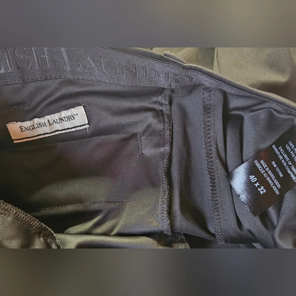 English Laundry Men's Midweight Navy Chinos - Picture 6 of 7